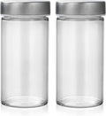 2 Pcs Glass Spice Jars/Bottles - 3oz Empty Round Spice Containers by Tianifa
