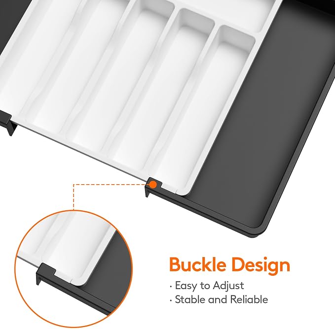 Lifewit Silverware Drawer Organizer, Expandable Utensil Tray - Image 6