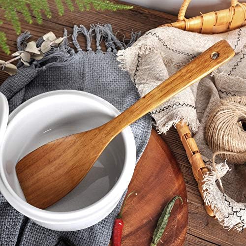 Wooden Spatula,Slotted Turner,Soup Ladle,Long Handle Utensils
