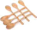 HAKSEN 6PCS Wooden Spoon Set, Oval Wooden Mixing Spoons Long Handle Spoons by HAKSEN