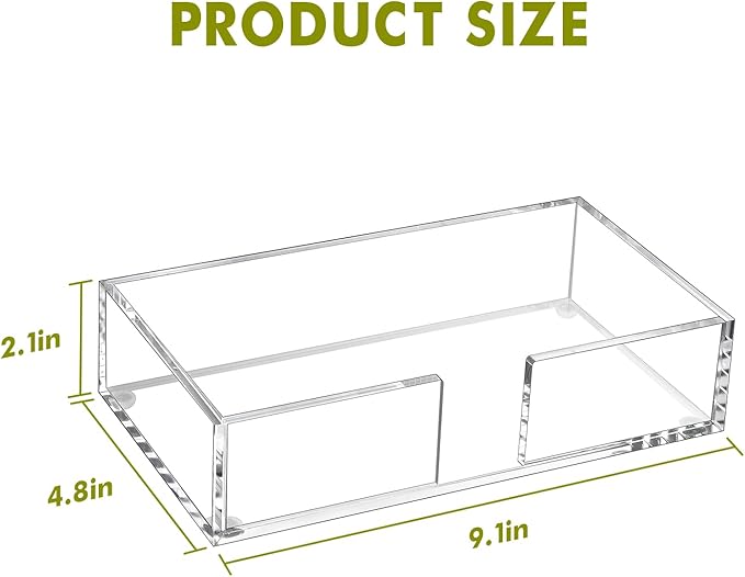 Kordory Acrylic Guest Towel Holder Tray - Image 2