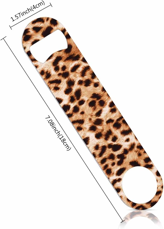 Leopard Pattern Stainless Steel Bottle Opener Cheetah Animal Print Beautiful - Image 2