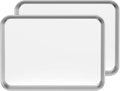 Baking Sheet Set of 2, Stainless Steel 2-Piece Cookie Sheet, Toaster Oven by BASTWE