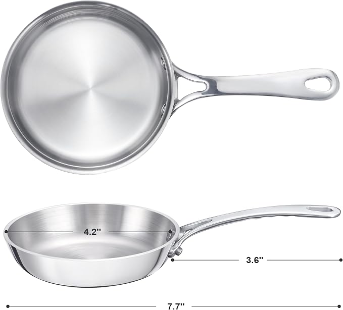 Mini Sauce Pan, Tri-Ply Stainless Steel Pot - Image 2