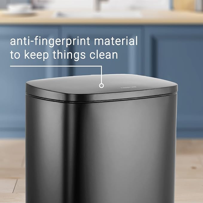 happimess HPM1006B Connor Rectangular 13-Gallon Trash Can - Image 9