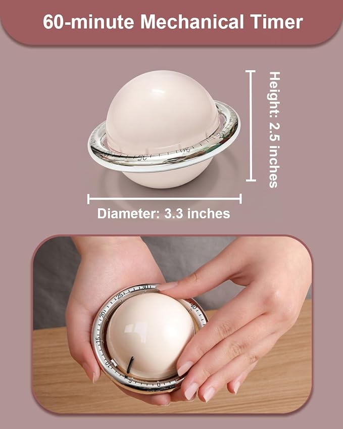 Kitchen Timer for Cooking, Magnetic Mechanical Timers - Image 5