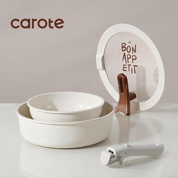 CAROTE Ceramic Pots and Pans Set Non Stick, Nonstick Kitchen Cookware Sets - Image 3