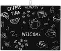Black Ink Dish Drying Mats for Kitchen Counter, Large 18"x24" Dish Mats for by Unknown