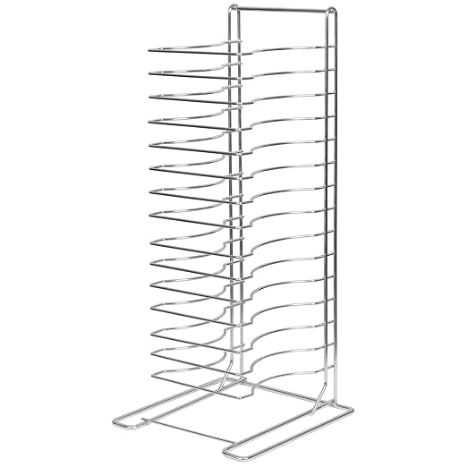 Winco APZT-1015 15-Slot Aluminum Pizza Pan Rack by Winco