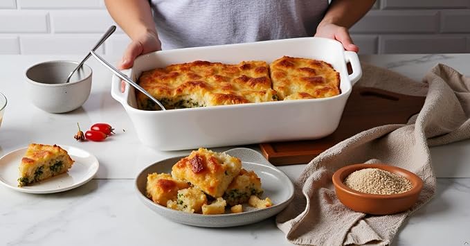 Sweejar Ceramic Bakeware Set, 9x13 Rectangular Baking Dish - Image 7