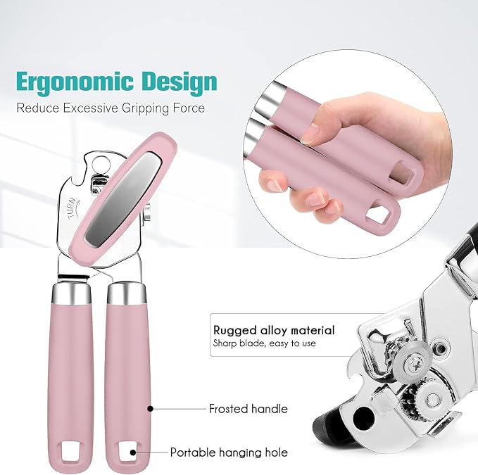 Can Opener, Professional 3-In-1 Multifunctional Manual Can Openers Bottle Opener - Image 4