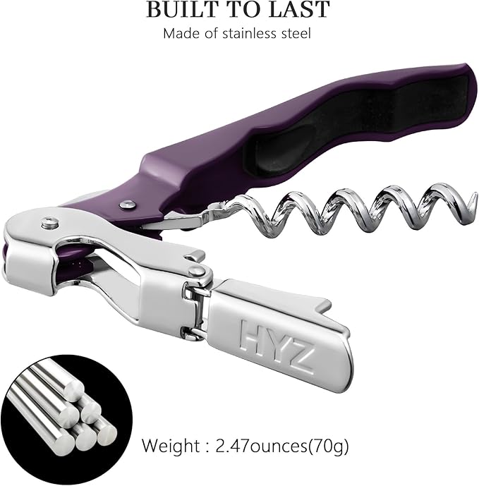 HYZ 2-Pack Wine Opener Waiter Corkscrew, Professional Wine Key - Image 6