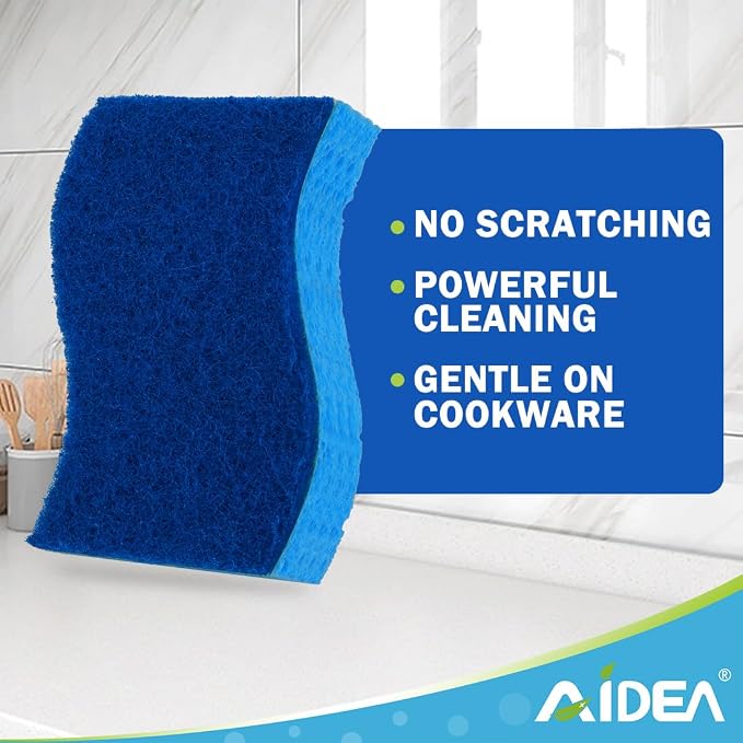 AIDEA Sponges Kitchen, Dish Sponges, Non-Scratch Sponge - Image 4
