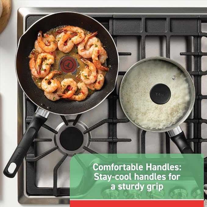 T-fal Initiatives Nonstick Stockpot 8 Quart Oven Safe 350F Cookware, Pots and - Image 3