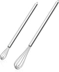 NileHome Mini Whisks Stainless Steel Whisk Set 9" 11"Kitchen Small Wisk Balloon by NileHome