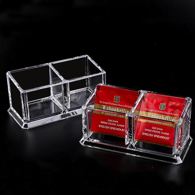 Acrylic Tea Bags Holder Coffee Sugar Bag Case Guest Room Storage Boxes - Image 4