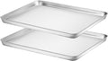 Baking Sheets Set of 2, HKJ Chef Cookie Sheets 2 Pieces & Stainless Steel by HKJ+Chef