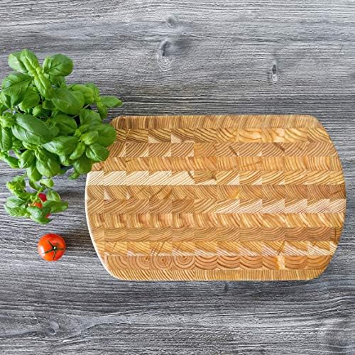 Larch Wood Canada Curve Cutting Board, 15 inches x 9-1/2 inches x
