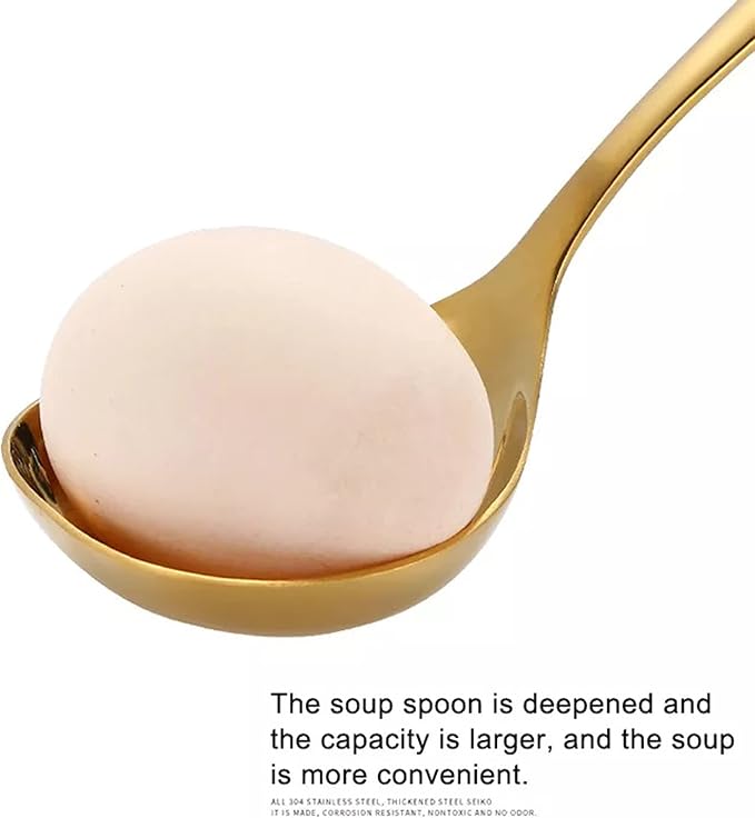 Comicfs 4 Pack Small Soup Ladles, Sauce ladles, SUS 304 Stainless Steel Small - Image 3