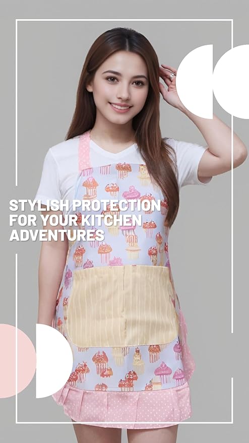 Lovely Flower Pattern Retro Aprons - Image 7
