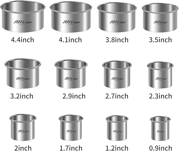 ALLTOP 12 Pcs Round Biscuit Cutter - Image 4