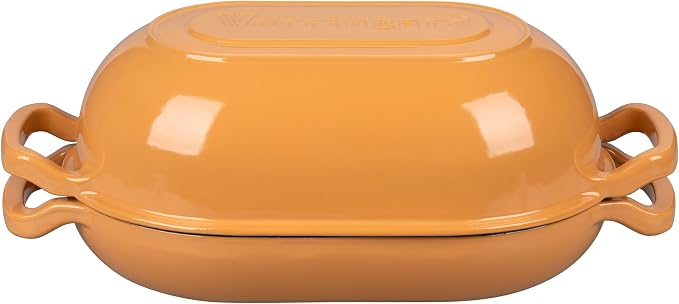 VORRINGARD Enameled Cast Iron Sourdough Bread Oven, Dutch Oven, Loaf Cast Iron - Image 7