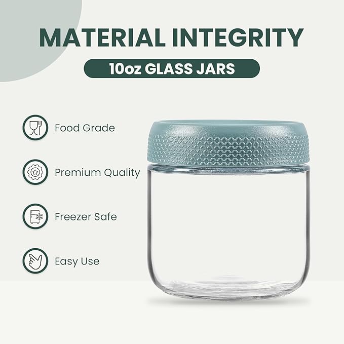 NETANY 6-pack 10oz Glass jars - Image 2