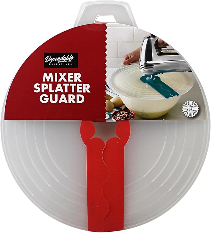 12 Inch Mixing Bowl Splatter Guard – BPA-Free Anti-Splash Screen by DependableIndustries