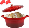CUKOR 7QT Dutch Oven Pot With Lid, Ceramic Dutch Ovens by CUKOR
