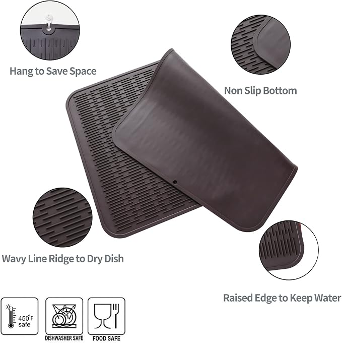 MicoYang Silicone Dish Drying Mat - Image 3