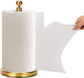 Gold Paper Towel Holder Countertop, Standing Paper Towel Roll Holder by Kalitro