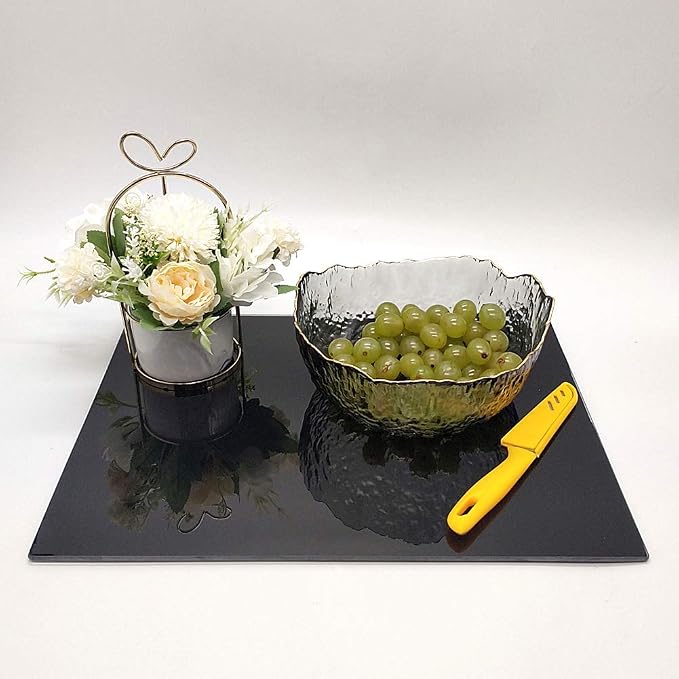 VASUHOME Glass Cutting Board, 16 * 12 inch Set of 1 Tempered Glass Cutting Board - Image 6