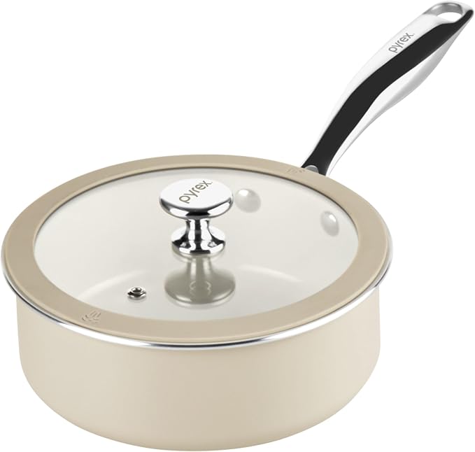 Pyrex 7.7-Inch Saucepan Ceramic Cookware by Pyrex