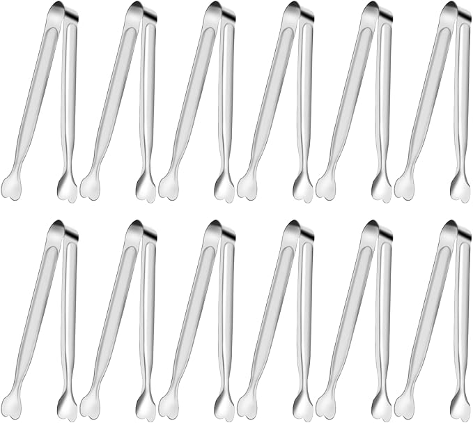 Serving Tongs, Anytrp 12-Packs Stainless Steel Sugar Tong, 5.3inch Small Tongs by Unknown