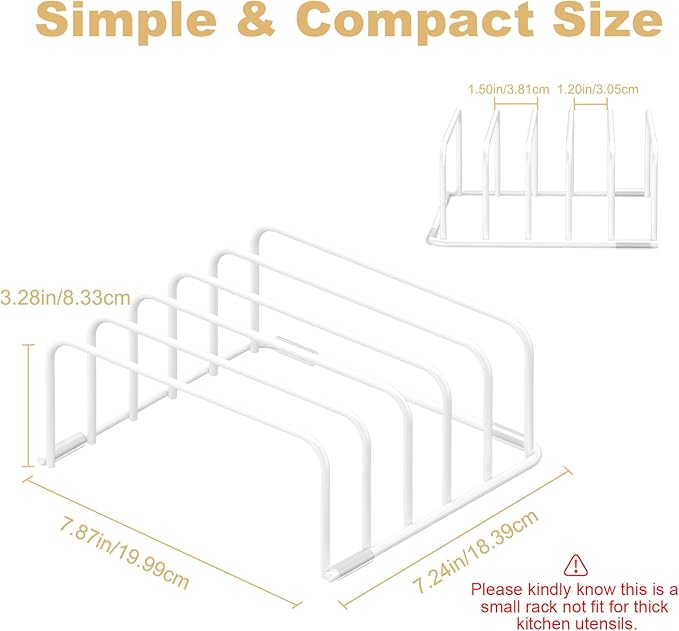 Fikoksol Cutting Board Organizer and Baking Sheet Rack, Tray Dividers - Image 3