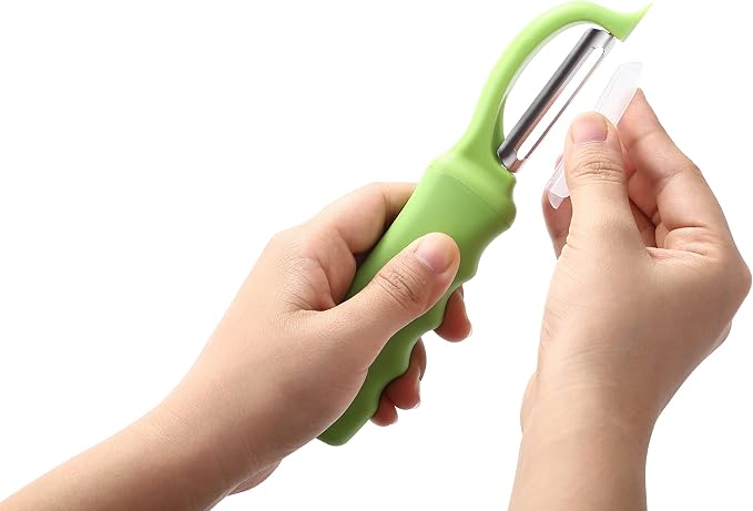 Spring Chef Premium Green Swivel Vegetable Peeler Set of 2, Stainless Steel - Image 8