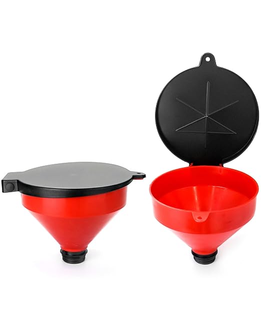 QWORK 4 Quart Lockable Drum Funnel - Image 3