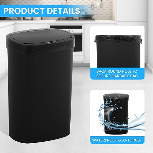 13 Gallon Trash Can | 50L Sensor Automatic Kitchen Trash Can - Image 6