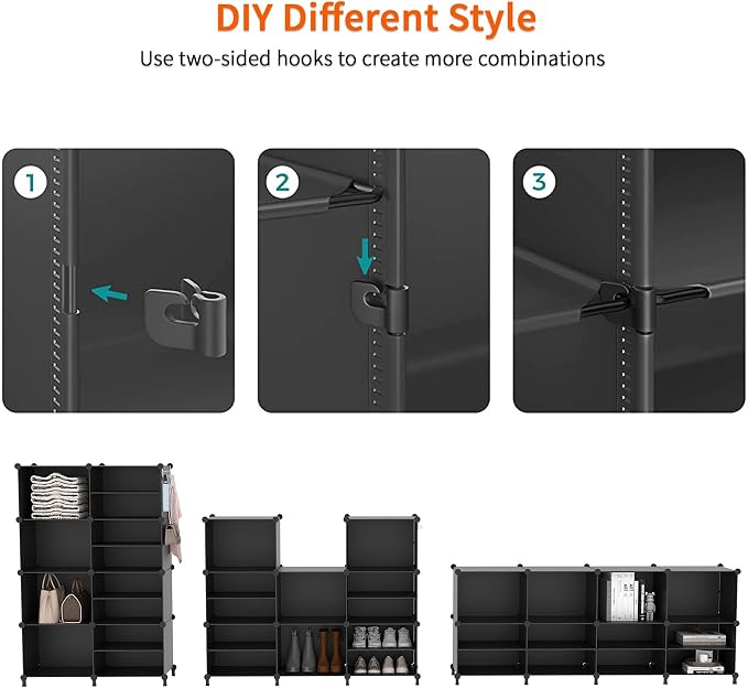 AWTATOS Closet Organizer, 8 Cube Closet Organizers and Storage, Closet Storage - Image 7