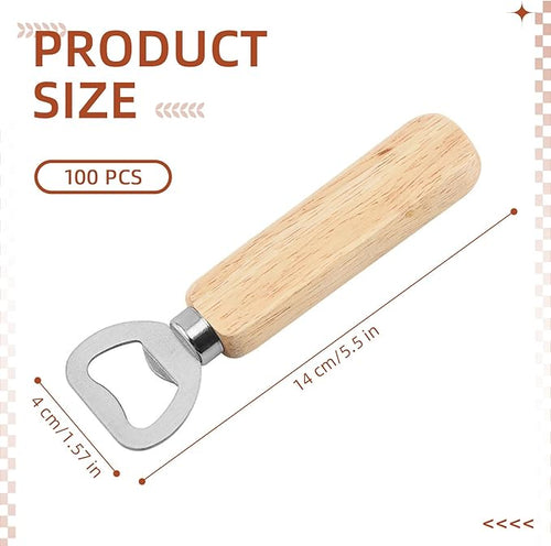 100 Pcs Wooden Bottle Opener - Image 2