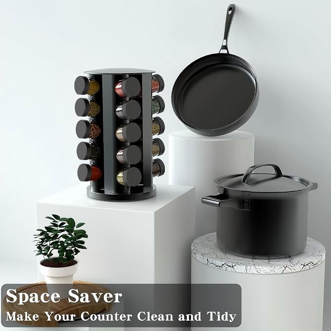 Handisen Rotating Spice Rack Organizer - Image 2