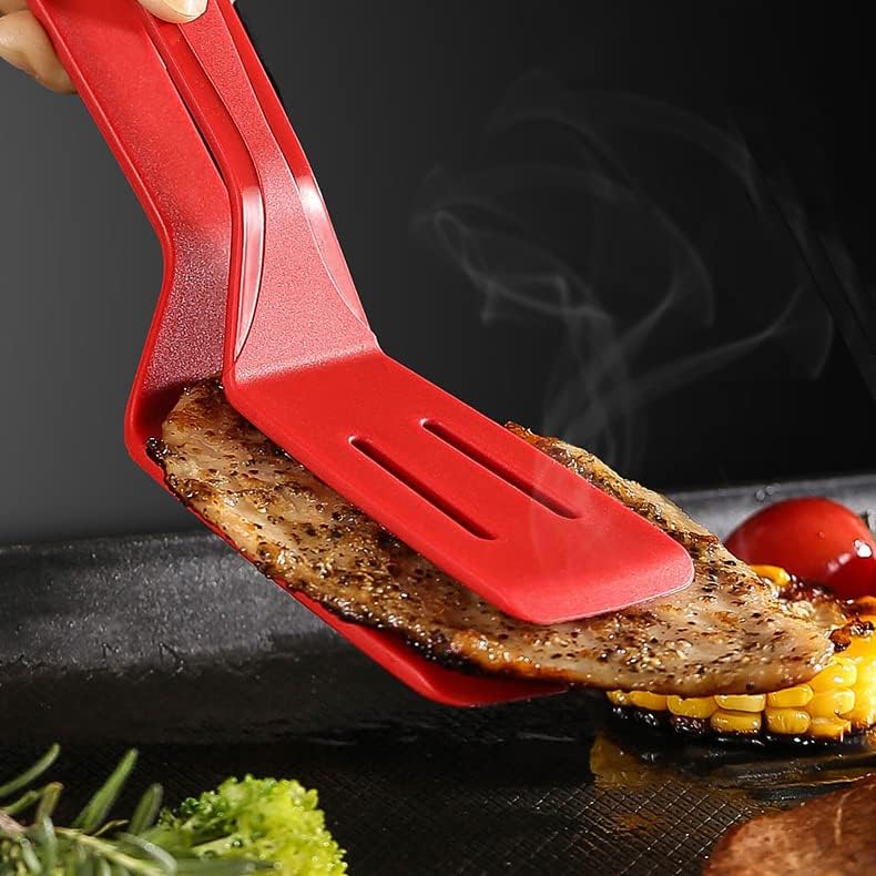 Mu&Ti Silicone Kitchen Tongs, 2-in-1, 11 In