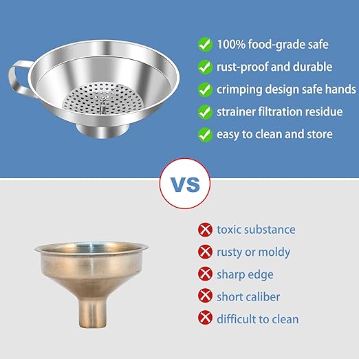 Stainless Steel Canning Funnel Set - Image 5
