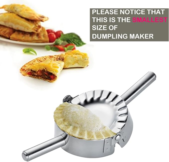 KAYCROWN 3.25 Inch Empanada Press, Stainless Steel Dumpling Maker Dough Cutter - Image 2