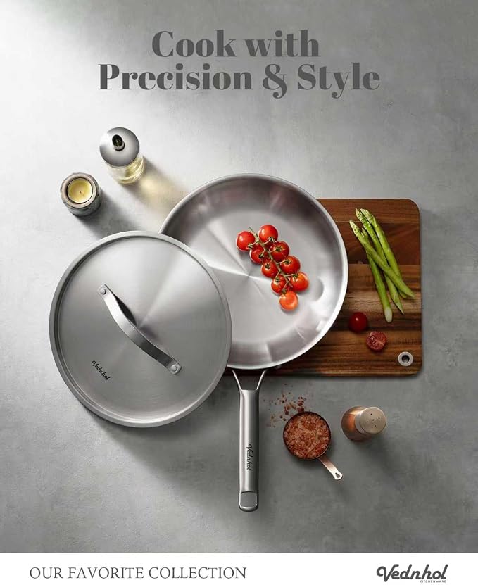 Stainless Steel Cookware Set, PFOA&PTFE Free, Dishwasher&Oven Safe, Kitchen - Image 7