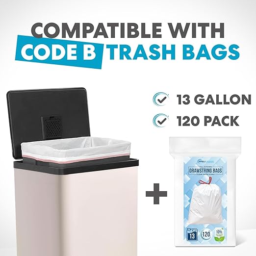 Simpli-Magic 50 Liter / 13.2 Gallon Soft-Close, Smudge Resistant Trash Can - Image 2