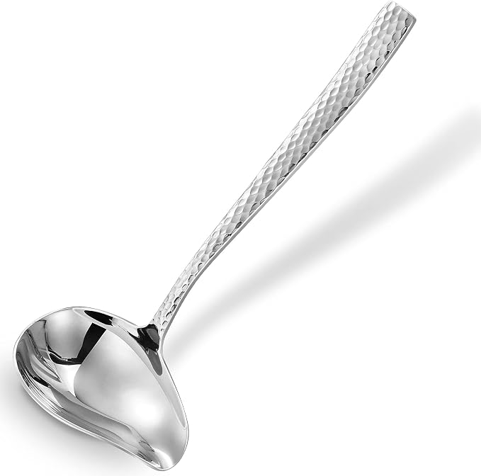 KEAWELL Louis Hammered 18/10 Stainless Steel Sauce Ladle by KEAWELL