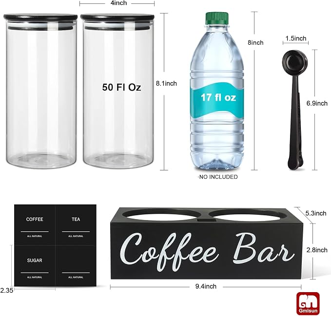 gmisun Coffee Container, Sugar/Tea Holder Containers - Image 2
