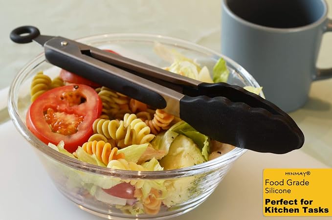 HINMAY Serving Tongs 9-Inch Cooking Tongs - Image 7