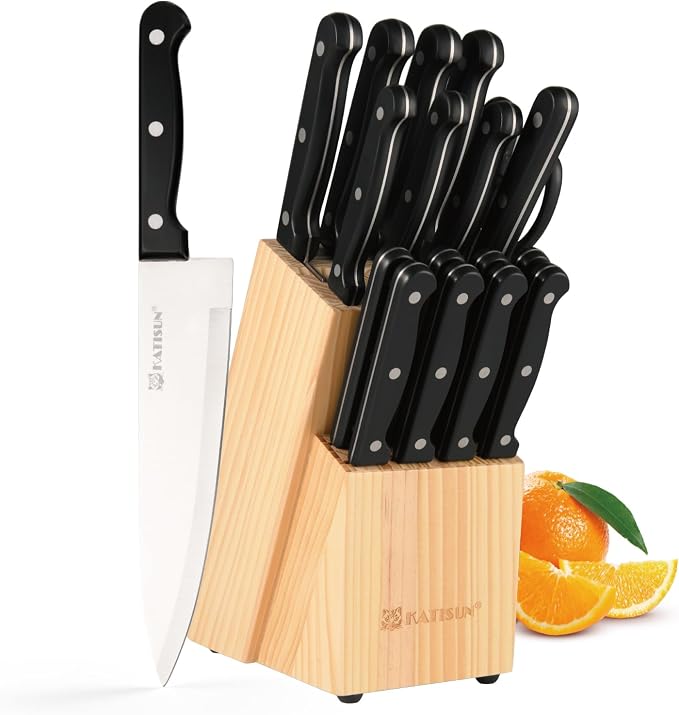 19-Piece Knife Set, German Steel, Durable and Dishwasher Safe, Knife Sets - Image 9